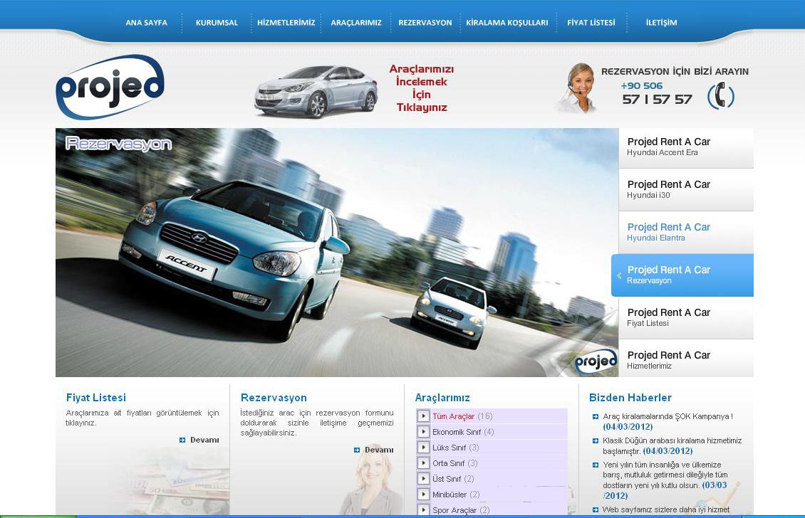 Rent A Car Paketi Proje Dinamik Bilgi Teknolojileri Ve Yazilim Hizmetleri 0506 571 57 57